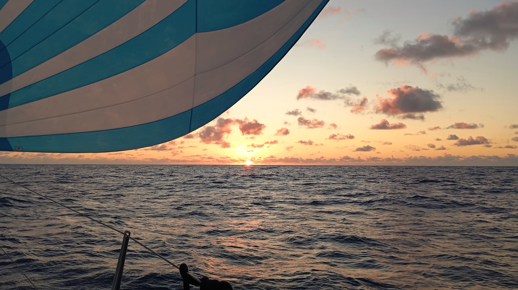 Sailboat at sunset